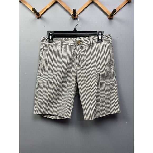 KEDS Striped Shorts Mens Size 29 Gray Flat front‎ Bermuda Pockets - Picture 1 of 7